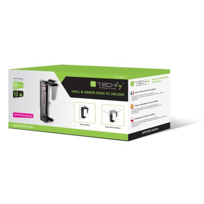 Supporto Desktop Techly Ica-Cs 66 Supporto Cpu Sotto Scrivania Parete
