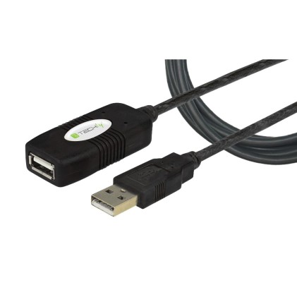 Cavo Usb Techly Prolunga Attiva Usb2.0 Hi Speed 10M Iusb-Rep10Ty