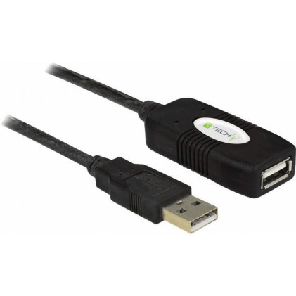Cavo Usb Techly Prolunga Attiva Usb2.0 Hi Speed 10M Iusb-Rep10Ty