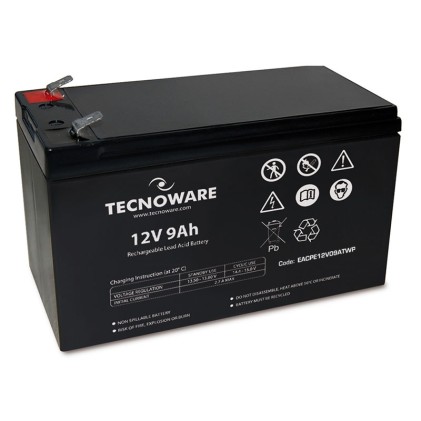 Batteria Ups Tecnoware 12Vdc 9Ah High Ermetica Al Piombo