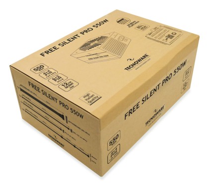 Alimentatore 550W 12Cm Free Silent Pro 2*Sata 2*Molex 1*Pcie 6+2 Pin