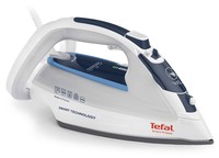 ferri da stiro Tefal UltraGliss FV4970 Ferro a vapore Durilium soleplate 2500W Bianco ferro da stiro