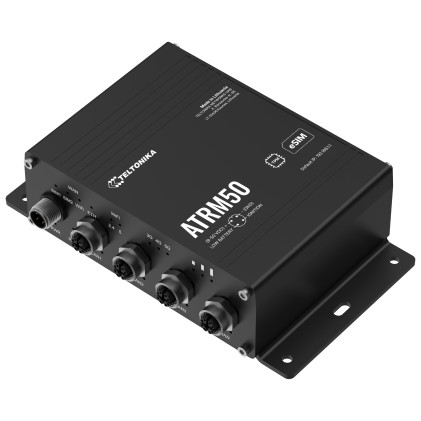 Teltonika ATRM50 5G Router for Transportation, Ultra-High Cellular Speeds, M12 CONNECTORS, DUAL SIM & eSIM, EN 45545-2 and EN 50155, PSU not included router wireless Gigabit Ethernet Dual-band (2.4 GHz/5 GHz) Nero