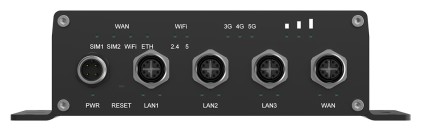 Teltonika ATRM50 5G Router for Transportation, Ultra-High Cellular Speeds, M12 CONNECTORS, DUAL SIM & eSIM, EN 45545-2 and EN 50155, PSU not included router wireless Gigabit Ethernet Dual-band (2.4 GHz/5 GHz) Nero