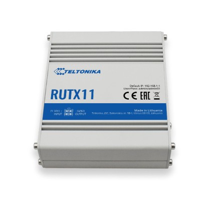 Teltonika RUTX11 router wireless Gigabit Ethernet Dual-band (2.4 GHz/5 GHz) 3G 4G Grigio