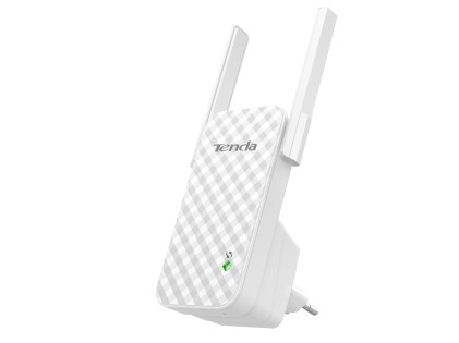 Tenda Range Extender Wireless 300Mbps 802.11B/G/N, 2.4Ghz, 2 Antenne 3Dbi, Pulsante Wps