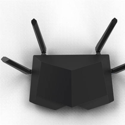 Tenda Router Wireless Ac1200 Dual Band Smart 1 Porta Wan 10/100 3 Porte Lan 10/100 4 Antenne Esterne