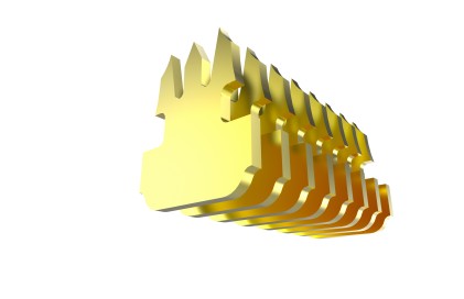 Connettore Cat6 RJ45 UTP placcato oro 24K - confezione 100pz