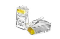 Connettore Cat6 RJ45 UTP placcato oro 24K - confezione 100pz