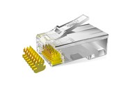 Connettore Cat6 RJ45 UTP placcato oro 24K - confezione 100pz