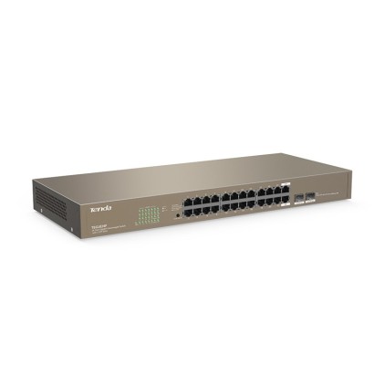 Tenda Switch 24 Porte Lan Gigabit + 2Xsfp Combo, Ieee 802.3/U/X/Ab, Switching 48Gbps, M1/M2/M3/M4