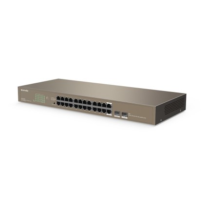 Tenda Switch 24 Porte Lan Gigabit + 2Xsfp Combo, Ieee 802.3/U/X/Ab, Switching 48Gbps, M1/M2/M3/M4