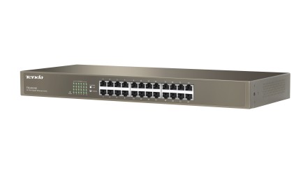Tenda Switch 24 Porte Gigabit 10/100/1000, Capacita Switching 48Gbps, Protezione Fulmini 6Kv