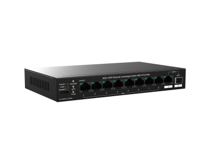Tenda Switch Poe Unmanaged, 10 Port, 8 Poe, 1 Sfp