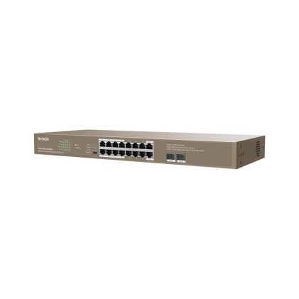 Tenda Switch 16Ge+2Sfp Ethernet Switch With 16-Port Poe