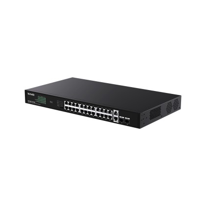 Tenda Switch Poe Unmanaged, 28 Port, 24 Poe