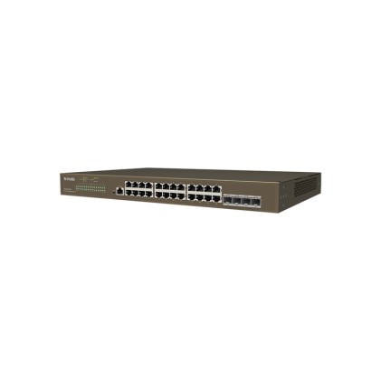 Tenda Switch L2 Managed Switch 24 Porte 10/100/1000 Base-T Ethernet - 4 Porte 1000 Base-X Sfp -1 Por