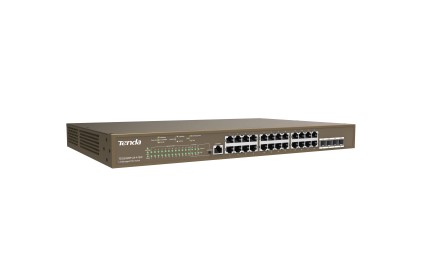 Tenda Switch L3 Managed Poe Switch 24 Porte 10/100/1000 Base-T Ethernet - 4 Porte 1000 Base-X Sfp -1