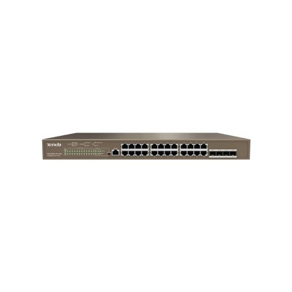 Tenda Switch L3 Managed Poe Switch 24 Porte 10/100/1000 Base-T Ethernet - 4 Porte 1000 Base-X Sfp -1