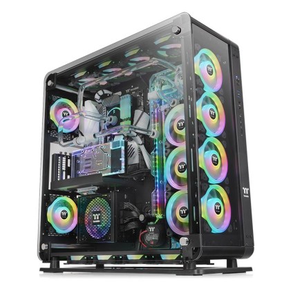 Thermaltake Case Tower Core P8 Tg Black/Black/Wall Mount/Spcc/4Mm Tg*3