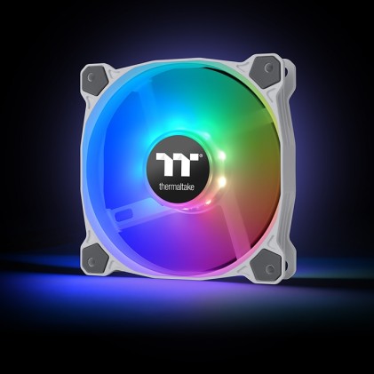 Thermaltake Pure 12 ARGB Sync Radiator Fan White TT Premium Edition Ventilatore 12 cm Bianco 3 pz