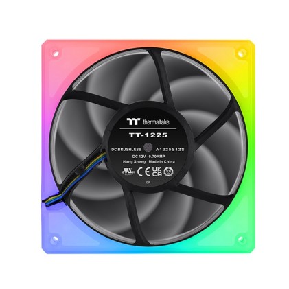 Thermaltake TOUGHFAN 12 RGB Case per computer Ventilatore 12 cm Bianco 3 pz