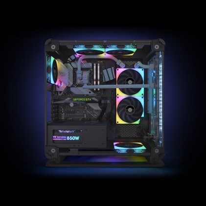Thermaltake TOUGHFAN 14 RGB Case per computer Ventilatore 14 cm Bianco 3 pz