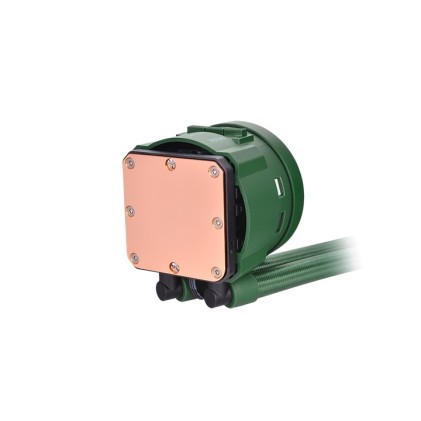 Thermaltake CL-W319-PL12RG-A sistema di raffreddamento per computer Processore Raffreddatore di liquidi tutto in uno 12 cm Verde 1 pz