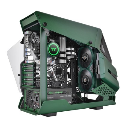 Thermaltake CL-W319-PL12RG-A sistema di raffreddamento per computer Processore Raffreddatore di liquidi tutto in uno 12 cm Verde 1 pz