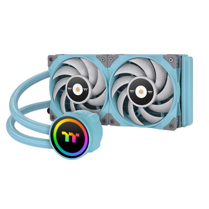 Thermaltake CL-W319-PL12TQ-A sistema di raffreddamento per computer Processore Raffreddatore di liquidi tutto in uno 12 cm Turchese 1 pz