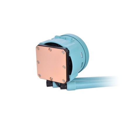 Thermaltake CL-W319-PL12TQ-A sistema di raffreddamento per computer Processore Raffreddatore di liquidi tutto in uno 12 cm Turchese 1 pz