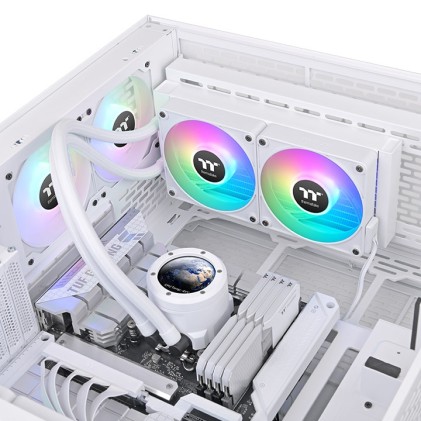 Thermaltake TH240 V2 Ultra EX ARGB Processore Raffreddatore di liquidi tutto in uno 12 cm Bianco 1 pz