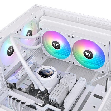 Thermaltake TH280 V2 Ultra EX ARGB Processore Raffreddatore di liquidi tutto in uno 14 cm Bianco 1 pz