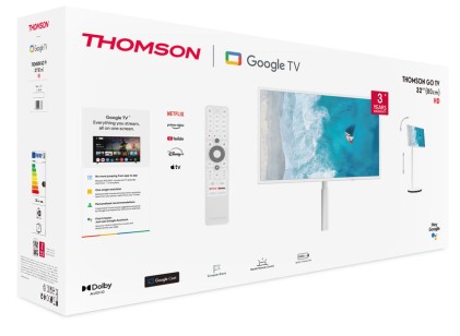 Tv 32 Thomson Go Tv Stand Rotelle Portatile Smart Android Tv 5,0 Ant