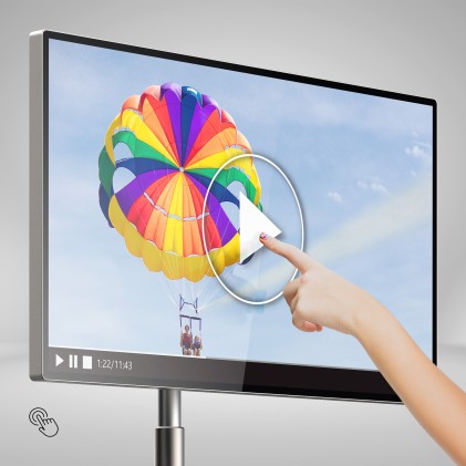 Tv 32 Thomson Go Tv Touch Stand 4K Portatile Smart Android Pivot Uhd