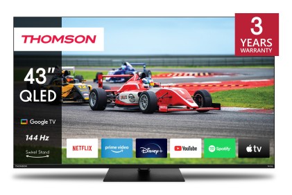 Tv 43 Thomson Uhd Smart 4K Qled Google Front Spk 144Hz Piede