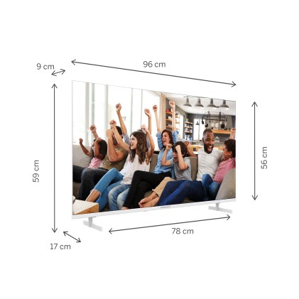 Tv 43 Thomson 4K  Smart Uhd T2/C2S2 Google Tv Frameless White