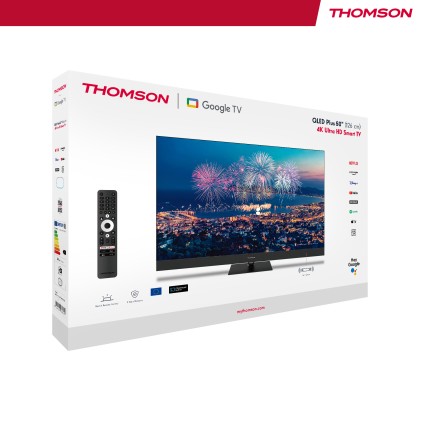 Tv 50 Thomson Uhd  Smart 4K Qled T2/C2S2 Google Tv Front Sp Piede