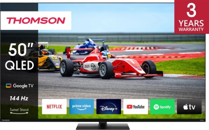 Tv 50 Thomson Uhd  Smart 4K Qled Google Front Spk 144Hz Piede