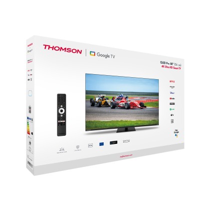Tv 50 Thomson Uhd  Smart 4K Qled Google Front Spk 144Hz Piede