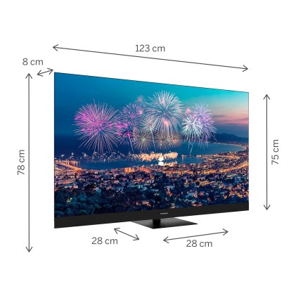 Tv 55 Thomson Uhd  Smart 4K Qled Piee Google Tv Front Speaker