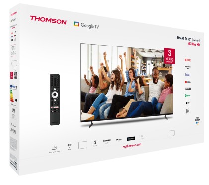 Tv 65 Thomson 4K  Smart Uhd T2/C2S2 Google Tv Frameless