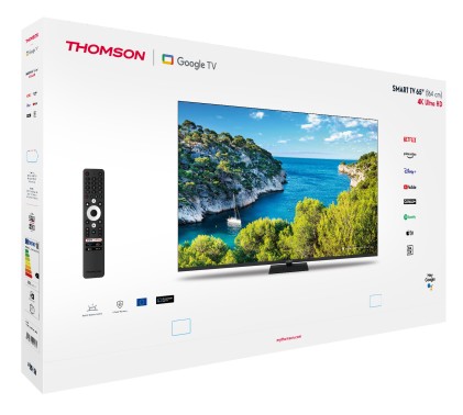 Tv 65 Thomson 4K  Smart Uhd T2/C2S2 Google Tv Frameless Piede