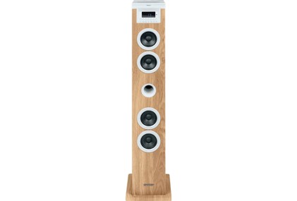 Thomson DS121CD set audio da casa Sistema home audio a torre 10 W Bianco, Legno