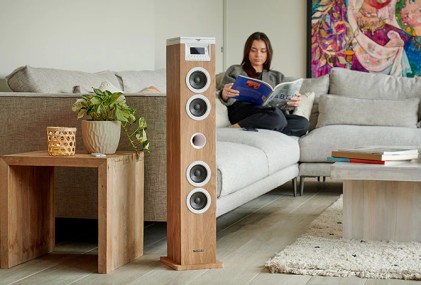 Thomson DS121CD set audio da casa Sistema home audio a torre 10 W Bianco, Legno