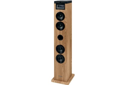 Thomson DS122CD set audio da casa Sistema home audio a torre 10 W Nero, Legno