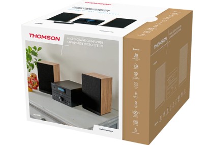 Thomson MIC122BT Microsistema audio per la casa 10 W Nero, Argento