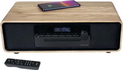 Thomson MIC300IBT set audio da casa Microsistema audio per la casa 10 W Nero, Legno