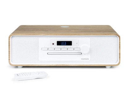 Thomson MIC301IBT set audio da casa Microsistema audio per la casa 10 W Bianco, Legno