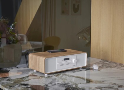 Thomson MIC301IBT set audio da casa Microsistema audio per la casa 10 W Bianco, Legno